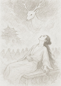 白鹿神图氛围